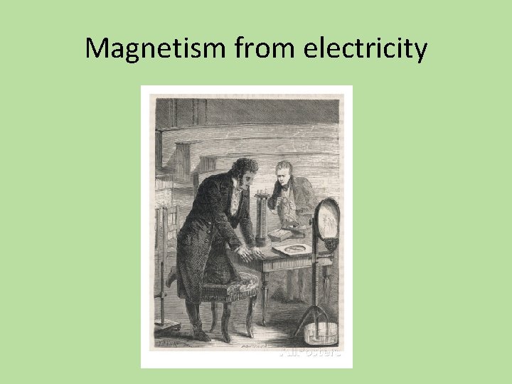 Magnetism from electricity 