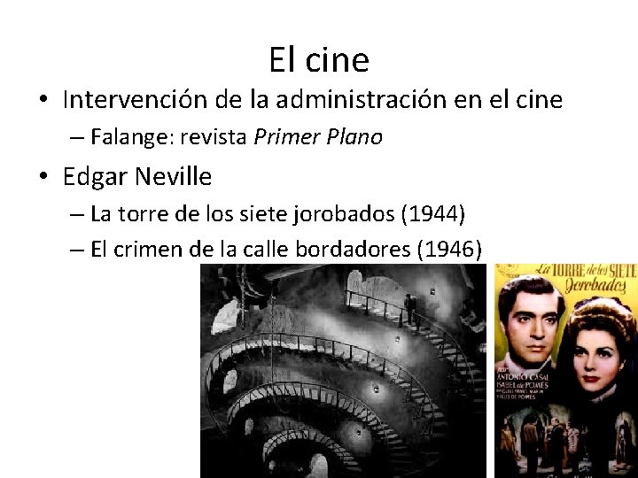 El cine • Intervención de la administración en el cine – Falange: revista Primer