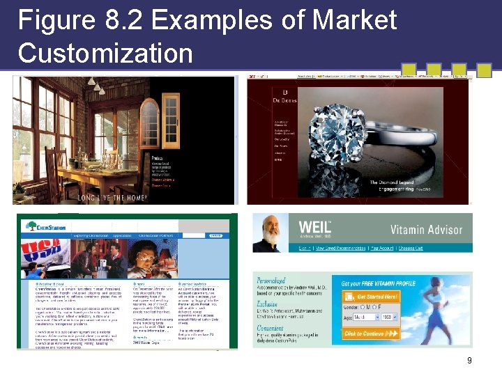 Figure 8. 2 Examples of Market Customization 9 