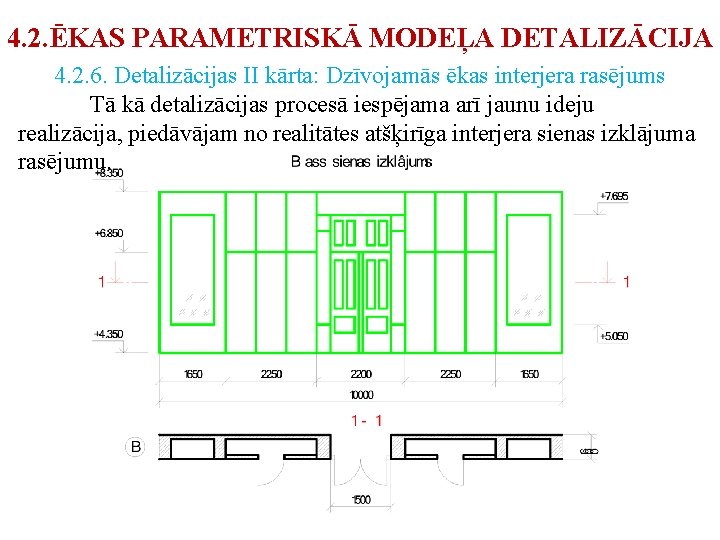 4. 2. ĒKAS PARAMETRISKĀ MODEĻA DETALIZĀCIJA 4. 2. 6. Detalizācijas II kārta: Dzīvojamās ēkas