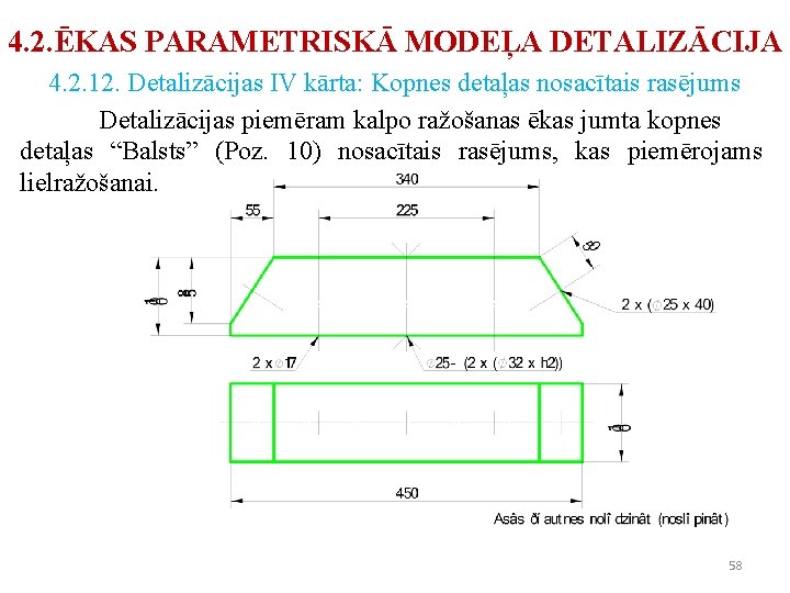 4. 2. ĒKAS PARAMETRISKĀ MODEĻA DETALIZĀCIJA 4. 2. 12. Detalizācijas IV kārta: Kopnes detaļas