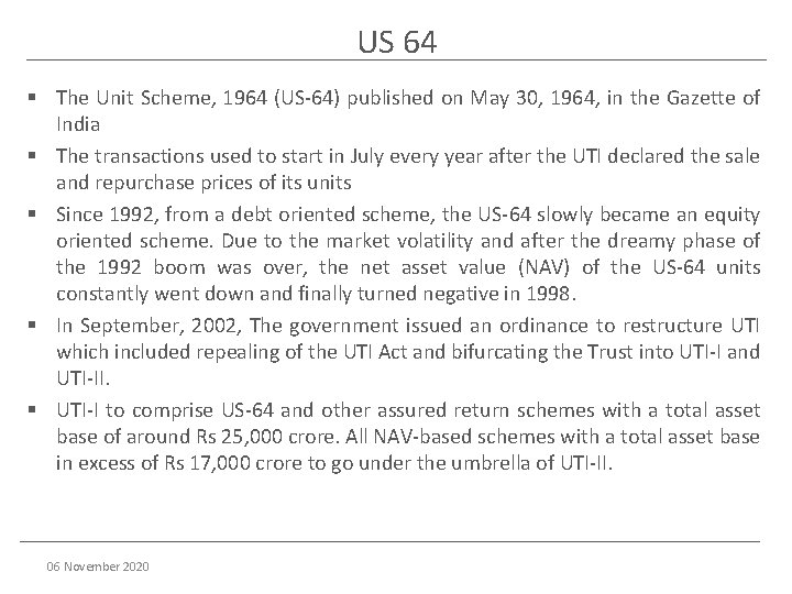 US 64 § The Unit Scheme, 1964 (US-64) published on May 30, 1964, in