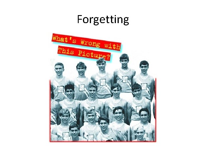 Forgetting 