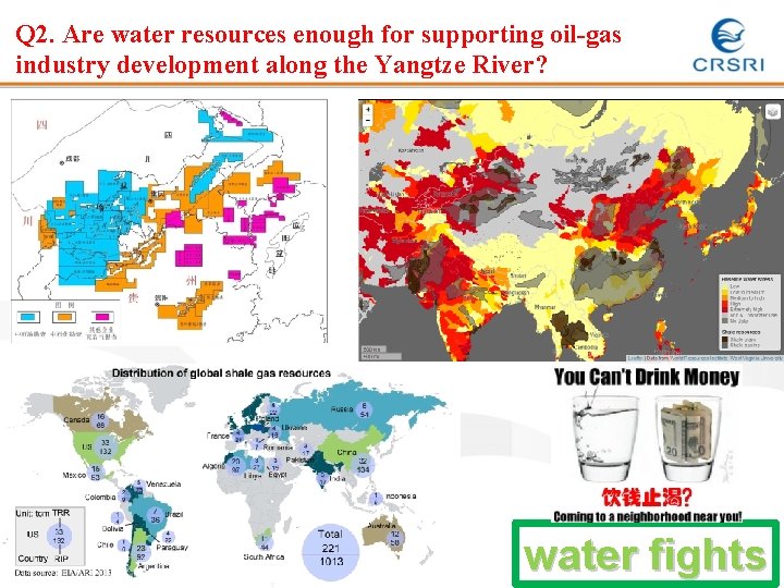 Q 2. Are water resources enough for supporting oil-gas industry development along the Yangtze Q 2. Are water resources enough for supporting oil-gas industry development along the Yangtze