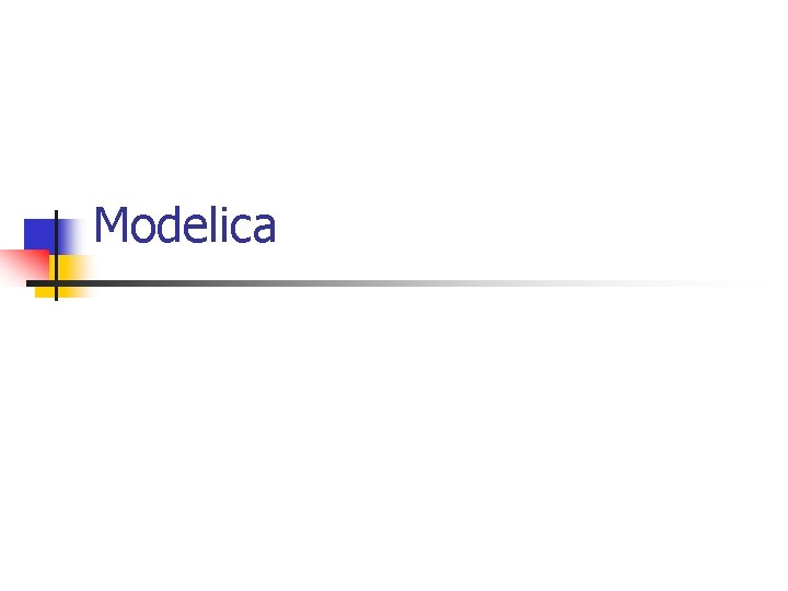 Modelica 