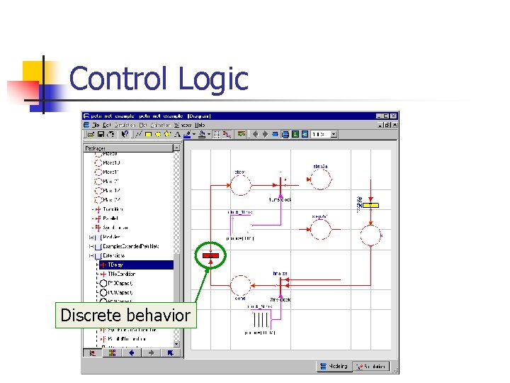 Control Logic Discrete behavior 