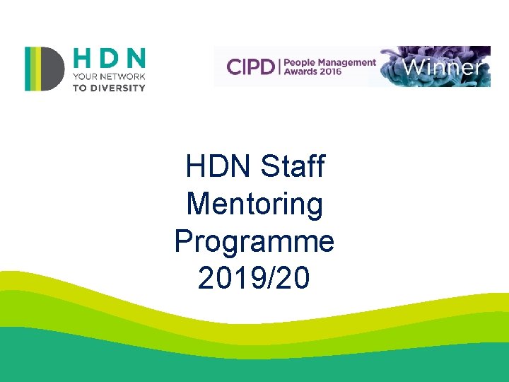 HDN Staff Mentoring Programme 2019/20 