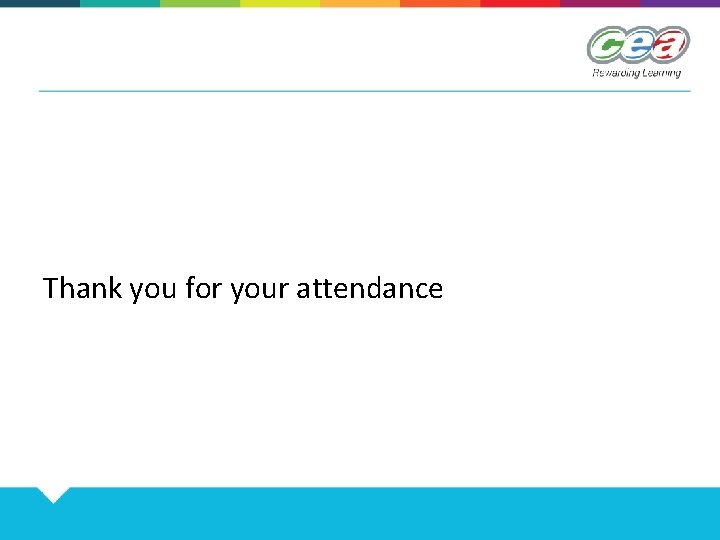 Thank you for your attendance 