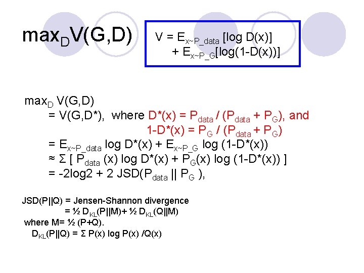 Lecture 8 Generative Adversarial Network L Gan Was