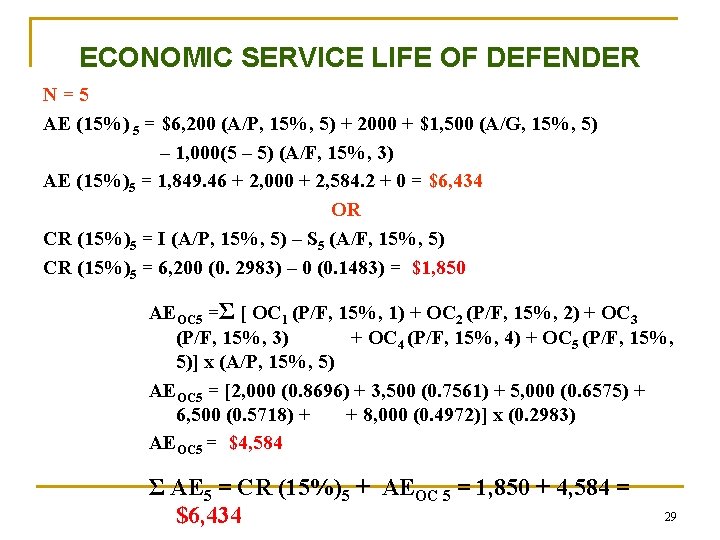 Chapter 11 Replacement Decisions Q Replacement Analysis Fundamentals