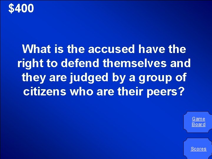 © Mark E. Damon - All Rights Reserved $400 What is the accused have