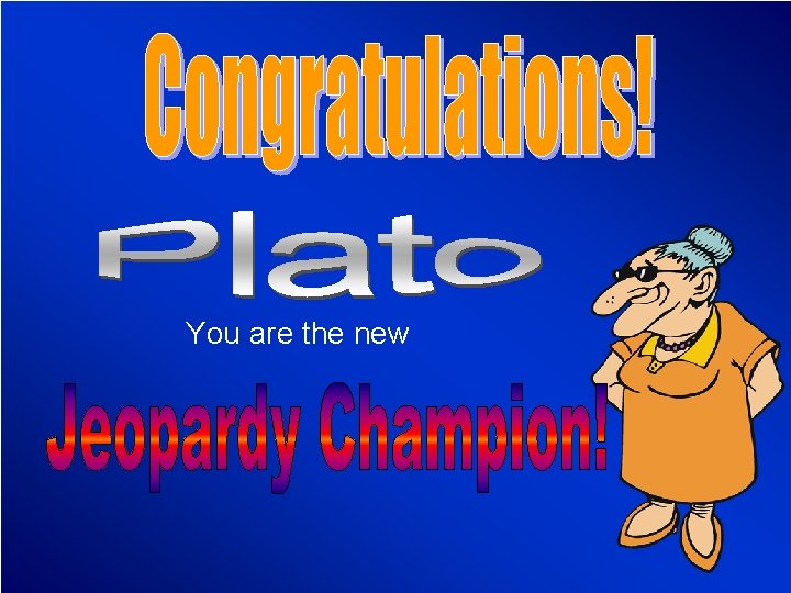 © Mark E. Damon - All Rights Reserved You are the new 