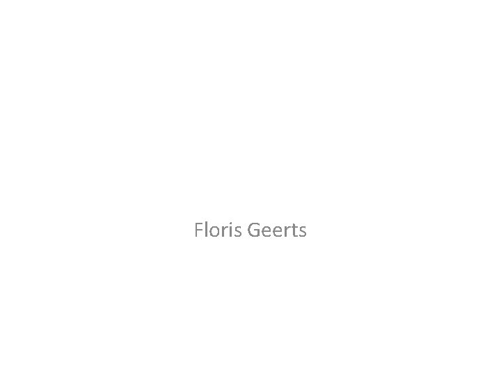 Floris Geerts 