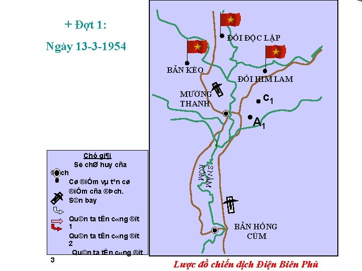 + Đợt 1: ĐỒI ĐỘC LẬP Ngày 13 -3 -1954 BẢN KÉO ĐỒI HIM