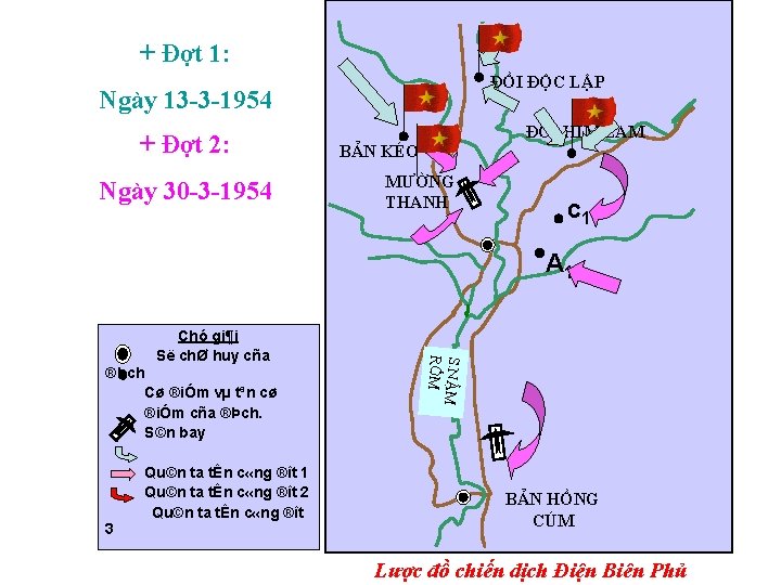 + Đợt 1: ĐỒI ĐỘC LẬP Ngày 13 -3 -1954 + Đợt 2: Ngày