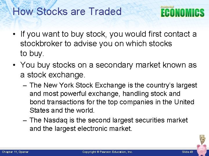 How Stocks are Traded • If you want to buy stock, you would first How Stocks are Traded • If you want to buy stock, you would first