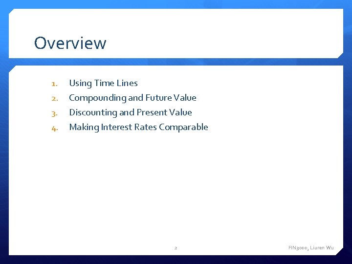 FIN 3000 Chapter 5 Time Value of Money