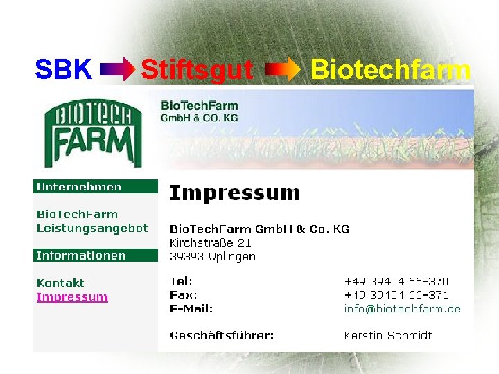 SBK Stiftsgut Biotechfarm Uni oder Konzerne biovativ 