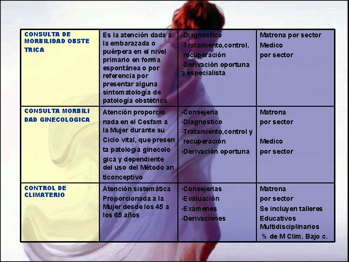 CONSULTA DE MORBILIDAD OBSTE TRICA Es la atención dada a la embarazada o puérpera CONSULTA DE MORBILIDAD OBSTE TRICA Es la atención dada a la embarazada o puérpera