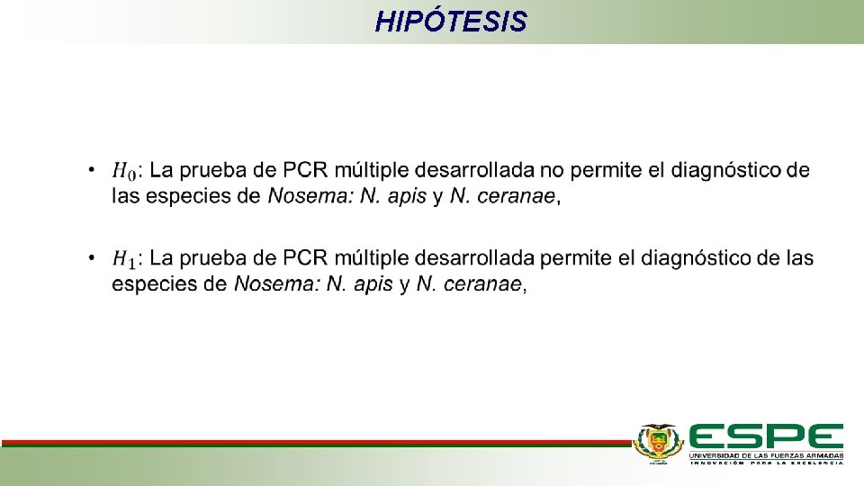 HIPÓTESIS • 
