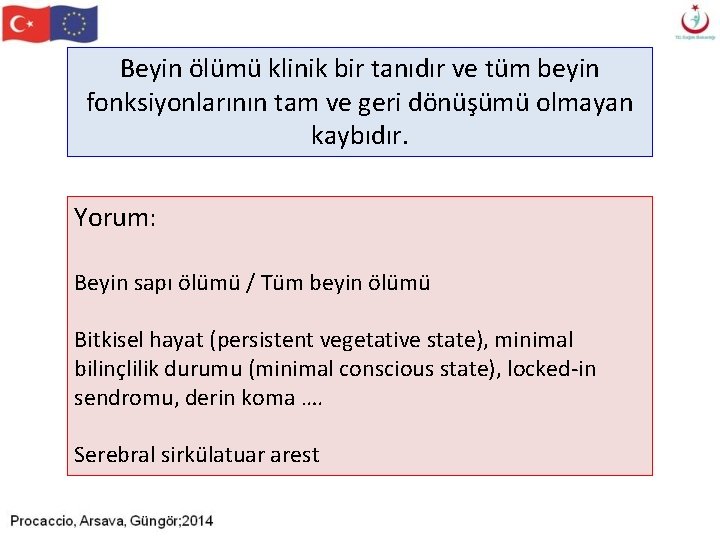 Beyin ölümü klinik bir tanıdır ve tüm beyin fonksiyonlarının tam ve geri dönüşümü olmayan Beyin ölümü klinik bir tanıdır ve tüm beyin fonksiyonlarının tam ve geri dönüşümü olmayan