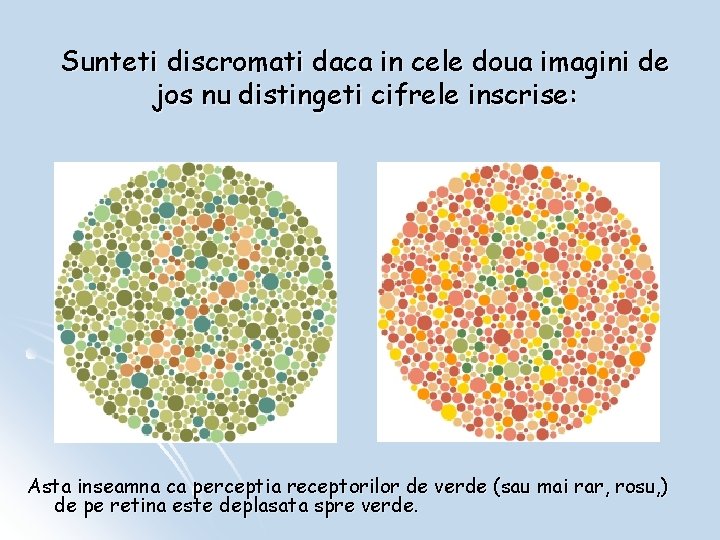 Sunteti discromati daca in cele doua imagini de jos nu distingeti cifrele inscrise: Asta