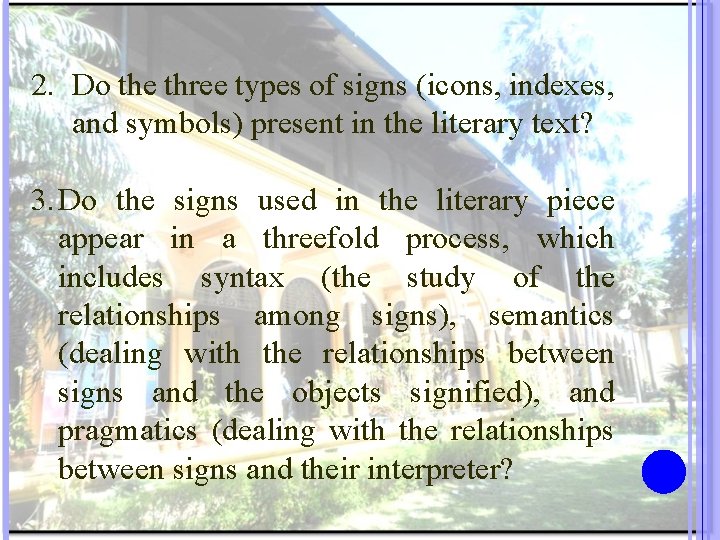 2. Do the three types of signs (icons, indexes, and symbols) present in the