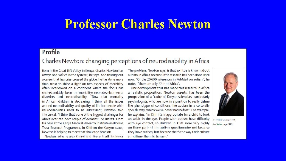 Professor Charles Newton 