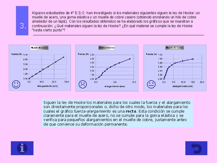 3. J Algunos estudiantes de 4º E. S. O. han investigado si los materiales