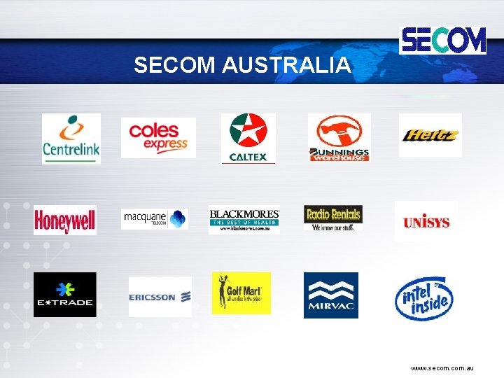 SECOM AUSTRALIA www. secom. au 