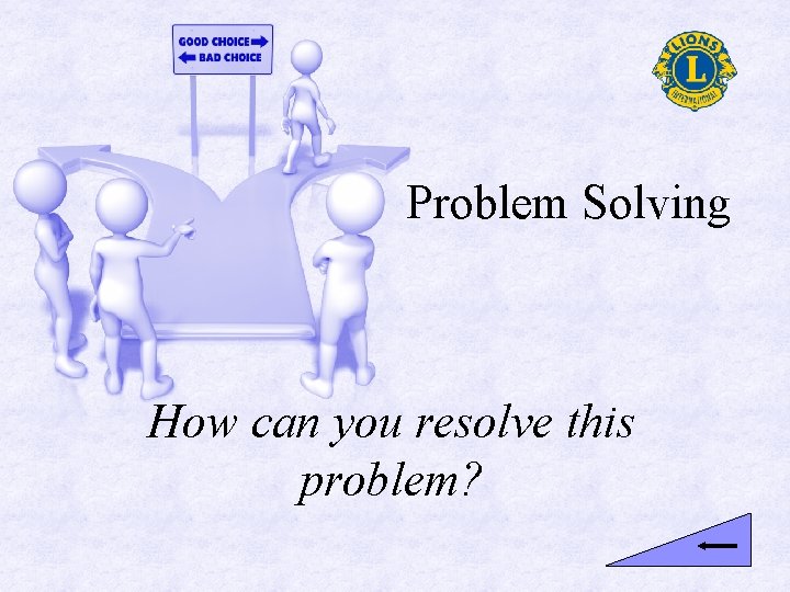 Problem Solving How can you resolve this problem? 