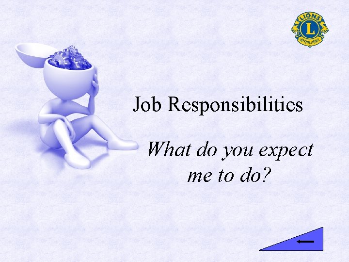 Job Responsibilities What do you expect me to do? 