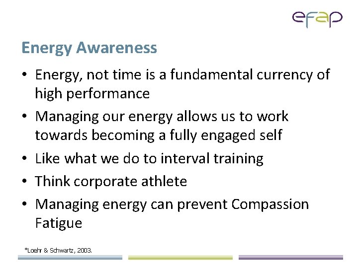 Energy Awareness • Energy, not time is a fundamental currency of high performance •