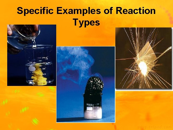 Specific Examples of Reaction Types 