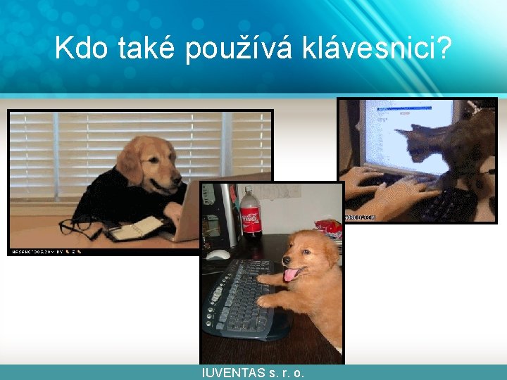 Kdo také používá klávesnici? IUVENTAS s. r. o. 