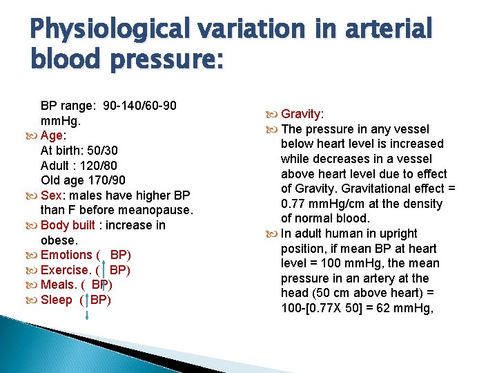 Arterial Blood Pressure1 Dr Eman El Eter Objectives