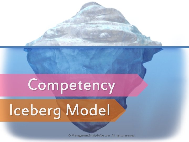 Competency Iceberg Model © Management. Study. Guide. com. All rights reserved. 