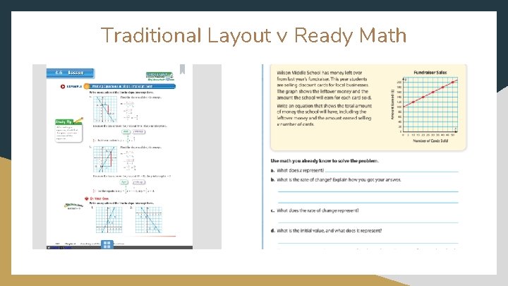 Traditional Layout v Ready Math 