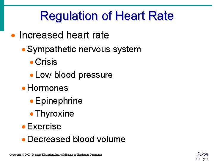 Regulation of Heart Rate · Increased heart rate · Sympathetic nervous system · Crisis