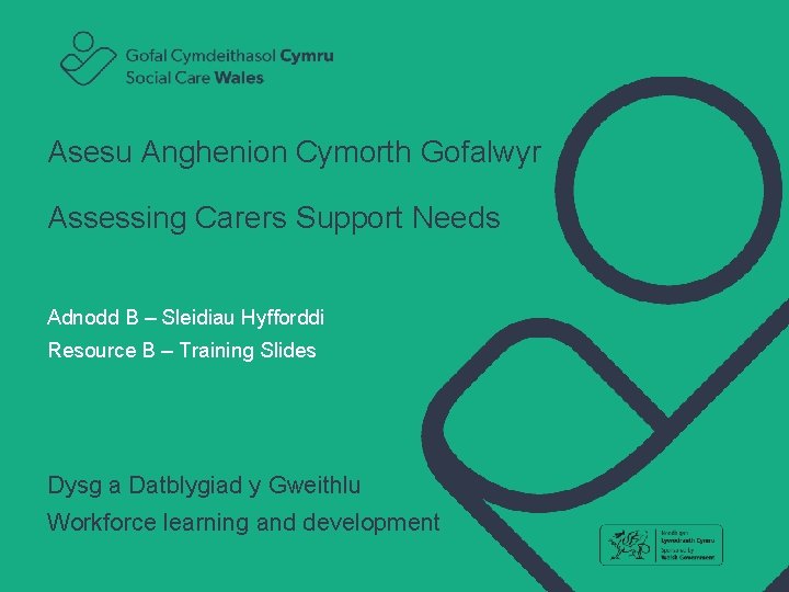 Asesu Anghenion Cymorth Gofalwyr Assessing Carers Support Needs Adnodd B – Sleidiau Hyfforddi Resource