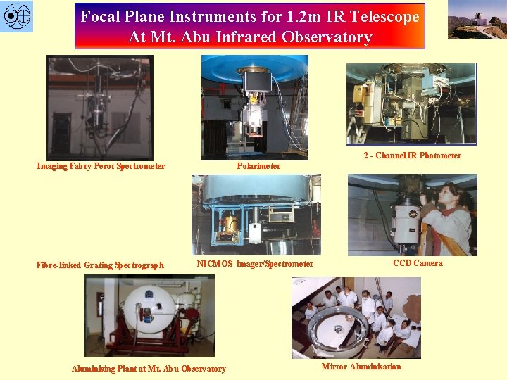 Focal Plane Instruments for 1. 2 m IR Telescope At Mt. Abu Infrared Observatory