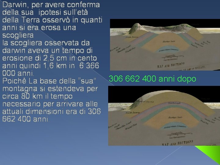 Darwin, per avere conferma della sua ipotesi sull’età della Terra osservò in quanti anni