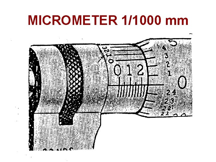 MICROMETER 1/1000 mm 