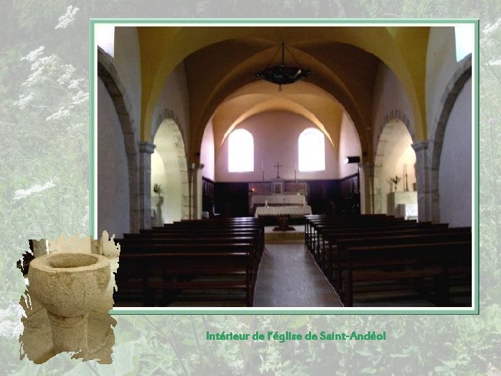 Intérieur de l’église de Saint-Andéol 