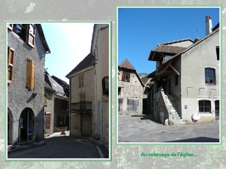 Au voisinage de l’église… 