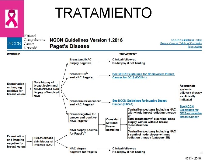 TRATAMIENTO NCCN 2016 