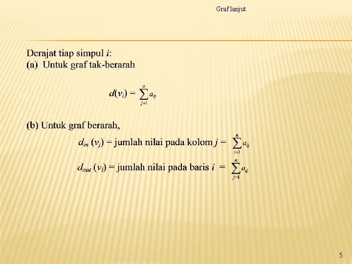Graf lanjut 5 Graf lanjut 5
