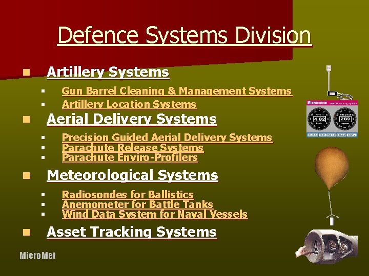 Defence Systems Division Artillery Systems n § § n Gun Barrel Cleaning & Management