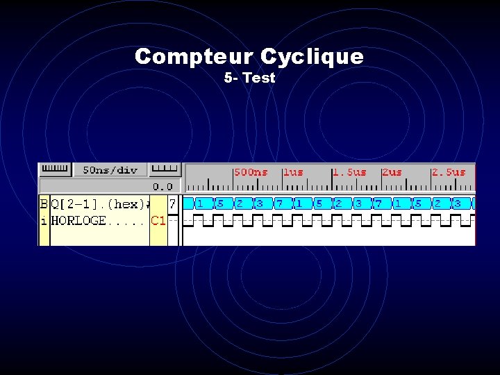 Compteur Cyclique 5 - Test 