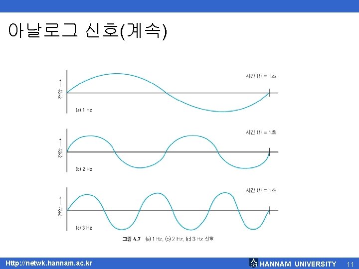 아날로그 신호(계속) Http: //netwk. hannam. ac. kr HANNAM UNIVERSITY 11 